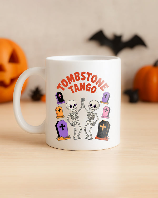 Mug Tombstone Tango Skeleton Cute Halloween GMG0116
