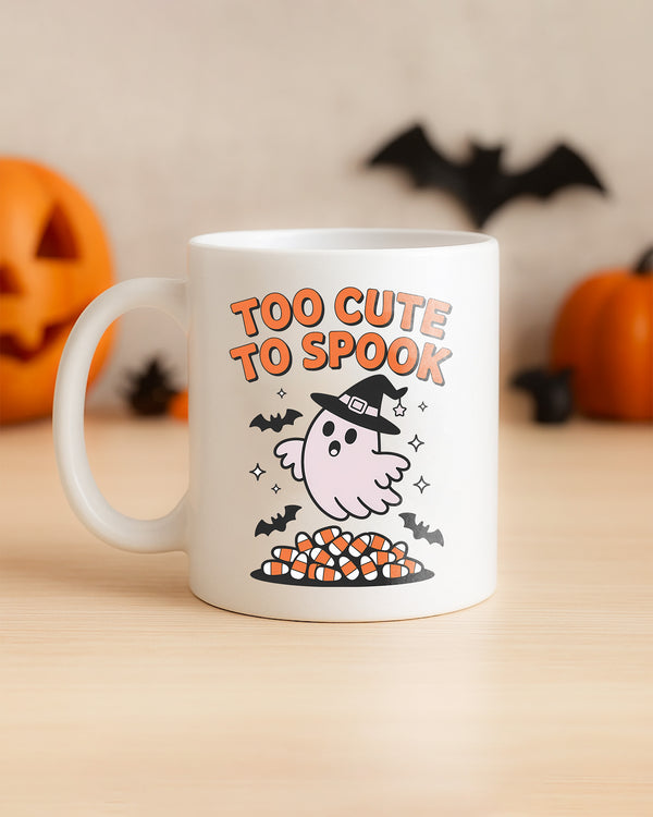 Mug Too Cute To Spook Bat Ghost Cute Halloween GMG0117
