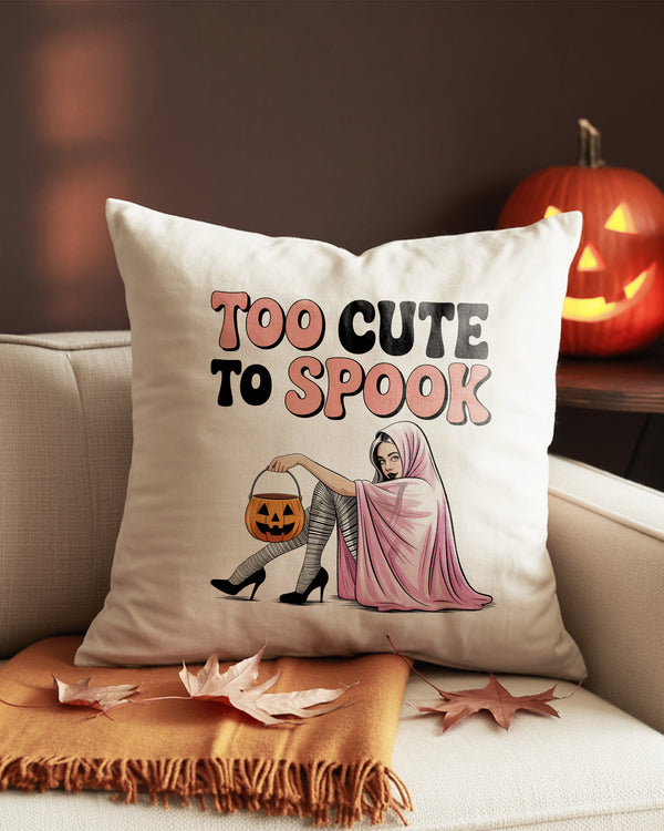 Pillow Cushion Too Cute To Spook Sexy Girl Cute Halloween GPL0137