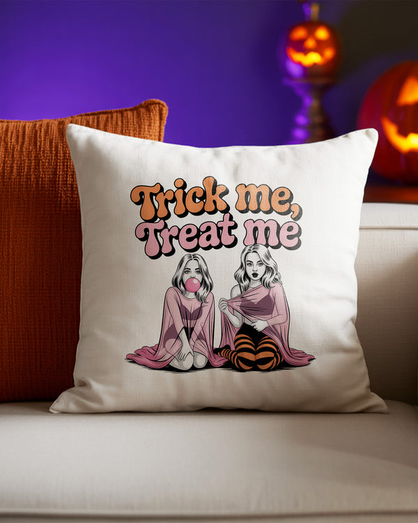 Pillow Cushion Trick Me Treat Me Sexy Girl Cute Halloween 01 GPL0138
