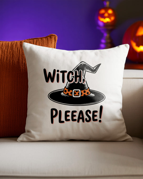 Pillow Cushion Witch Please Hat Cute Halloween GPL0155