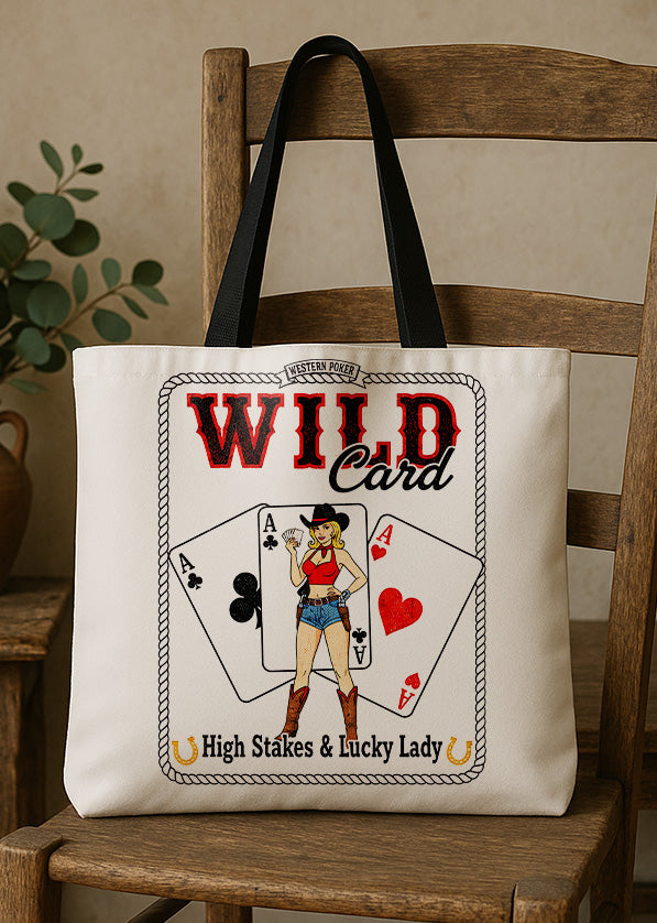 Canvas Totebag Wild Card High Stakes & Lúcky Lady GTT03014