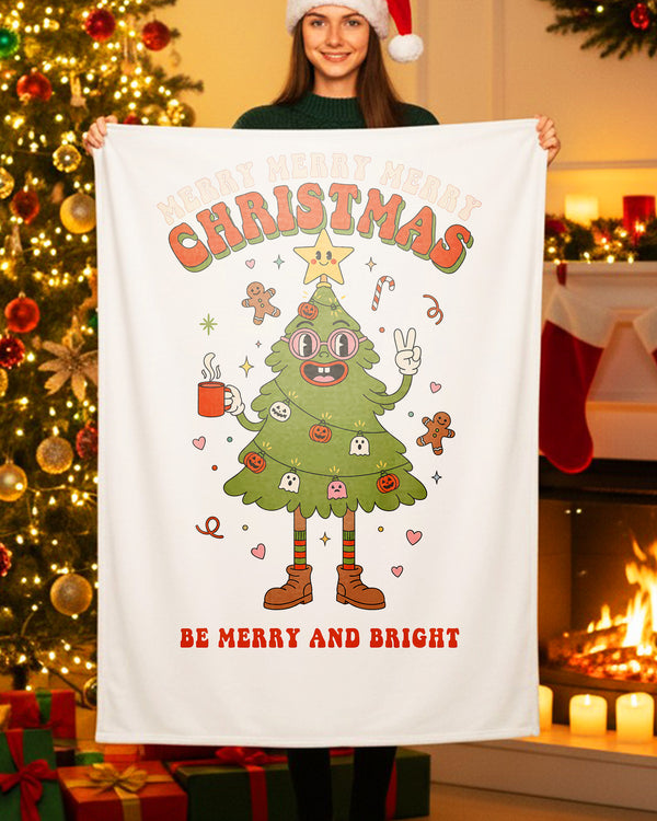 Blanket Christmas Be Merry And Bright  GBL0191