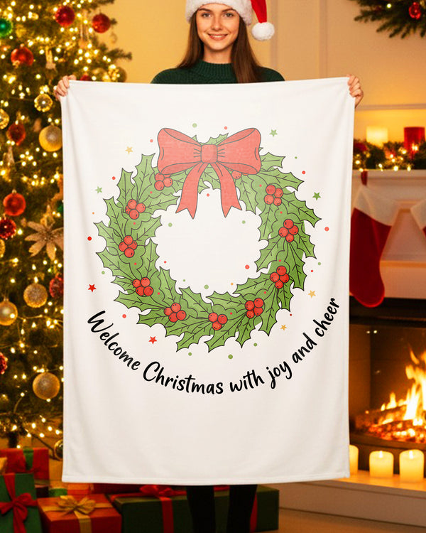 Blanket Welcome Christmas With Joy And Cheer GBL0172