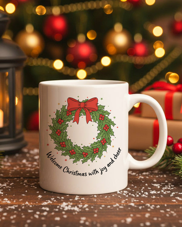 Mug Welcome Christmas With Joy And Cheer GMG0233