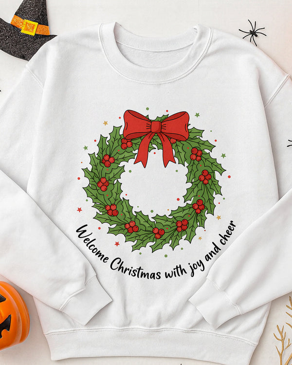 Sweater Welcome Christmas With Joy And Cheer GSW087