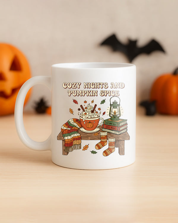 Mug Cozy Nights Pumpkin Spice Cute Halloween GMG0172