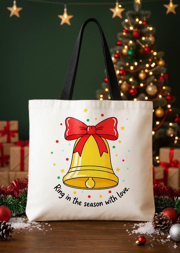 Canvas Totebag Ring In The Season With Love GTT0346