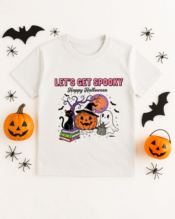 T-shirt Halloween Black Cat Cute Halloween GTS013