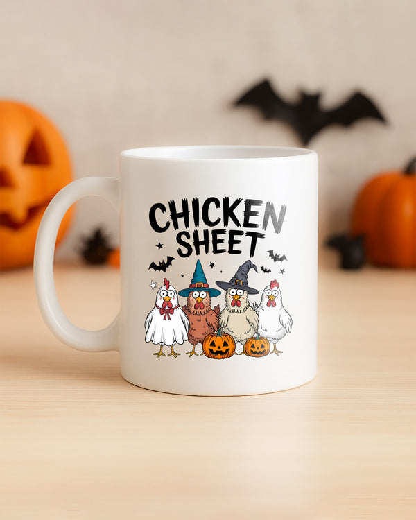 Mug Halloween Chickens With Pumpkins Cute Halloween GMG0142