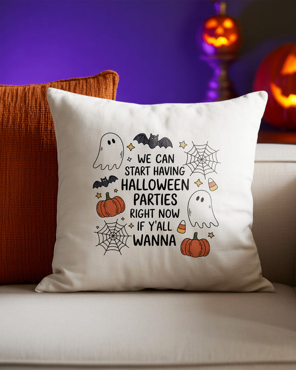 Pillow Cushion Case Halloween Party Ghosts Bats Pumpkins GPL0188