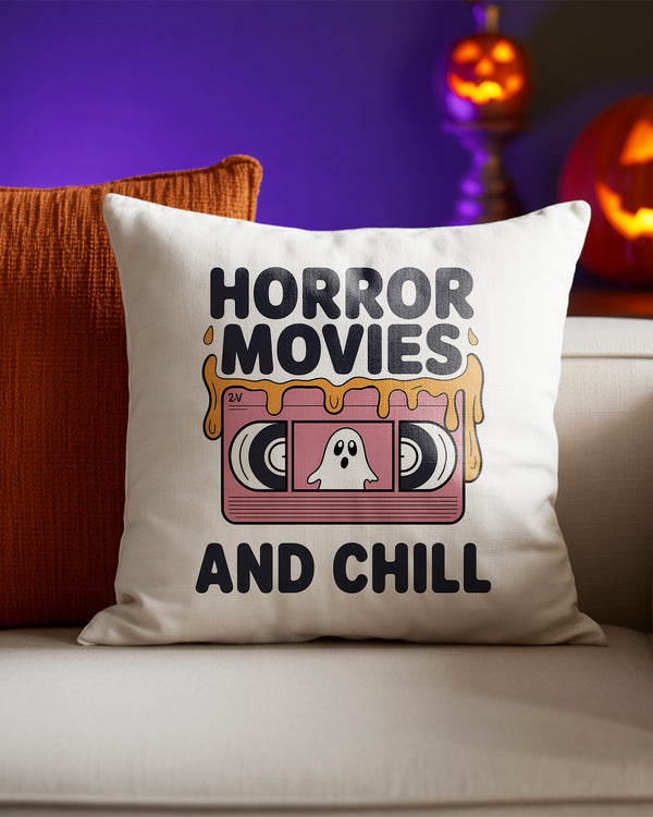 Pillow Cushion Horror Movies Video Cassette Ghost And Chill Cute Halloween GPL069