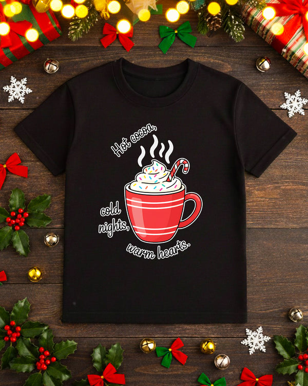 T-shirt Hot Cocoa Cold Nights, Warm Hears GTS047
