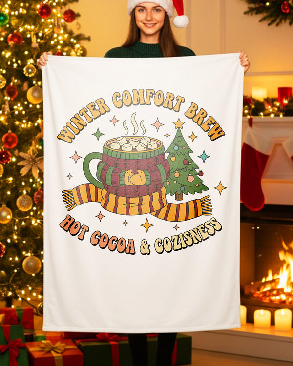 Blanket Winter Comfort Brew Hot Cocoa & Cozisness GBL0193