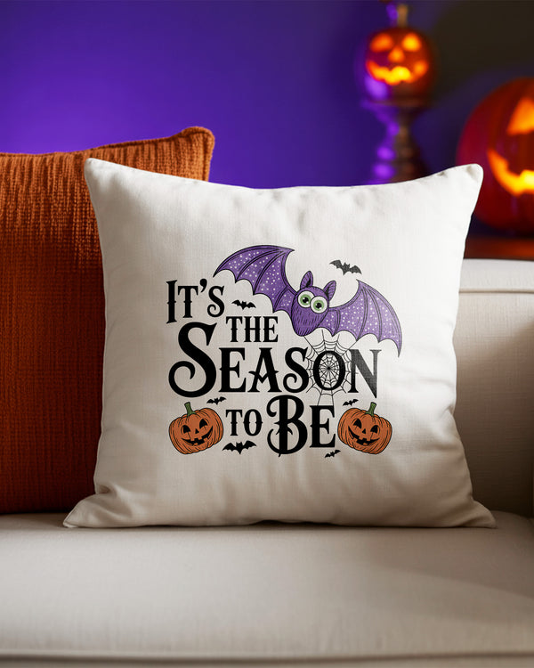 Pillow Cushion Case Its The Season To Be Spooky Bat Pumpkins GPL0191