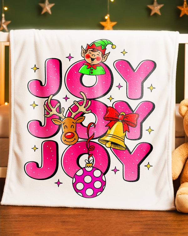 Blanket Joy Christmas Elf Reindeer Bell Ornament Happy Christmas GBL0137