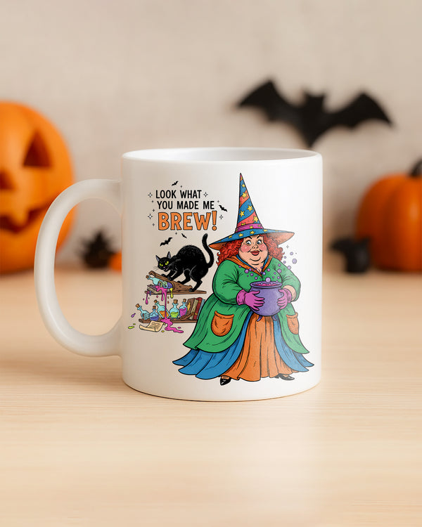 Mug Look What You Made Me Brew Cute Halloween GMG0177