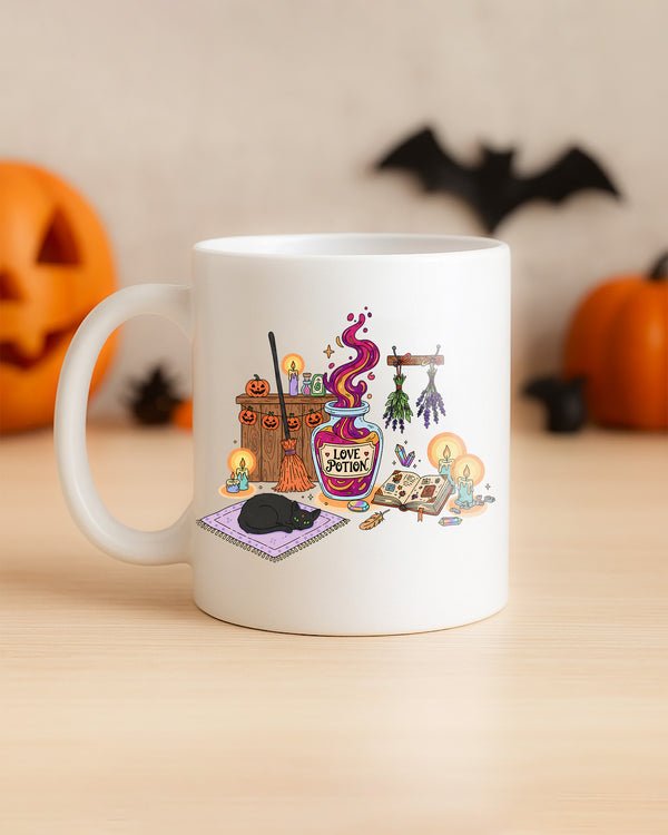 Mug Love Potion Black Cat Halloween Cute Halloween GMG0178