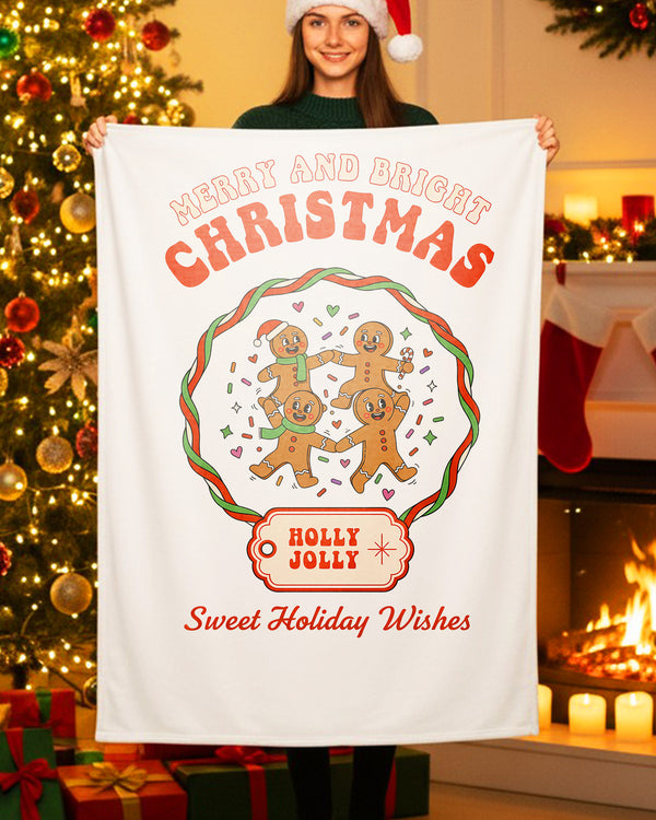 Blanket Merry and Bright Christmas – Sweet Holiday Wishes GBL0196