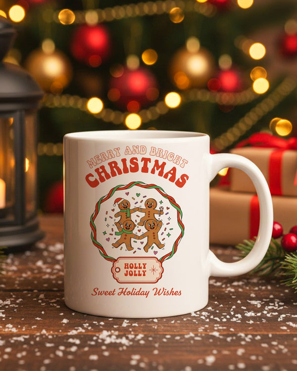 Mug Merry And Bright Christmas – Sweet Holiday Wishes GMG0260