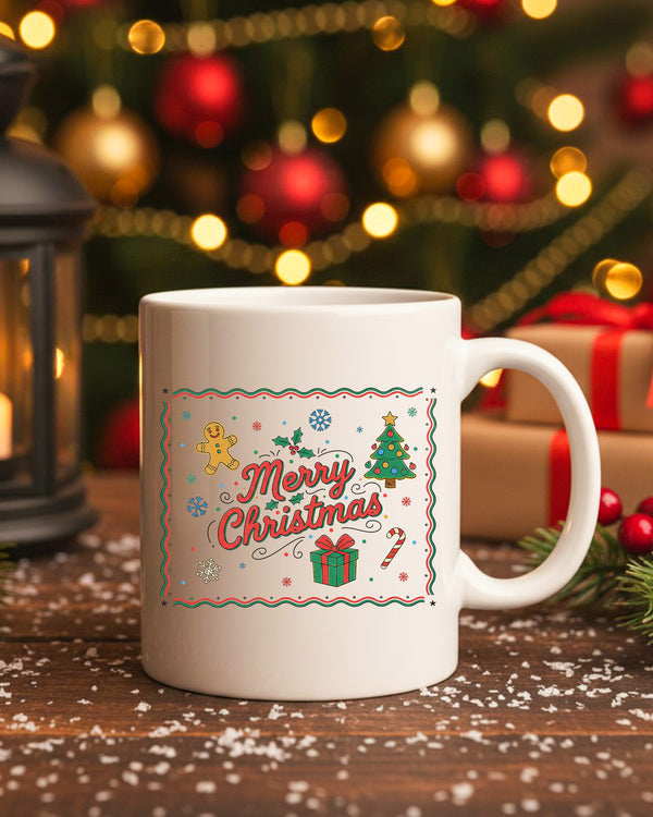 Mug Merry Christmas Gingerbread Tree Candy Cute Christmas GMG0164