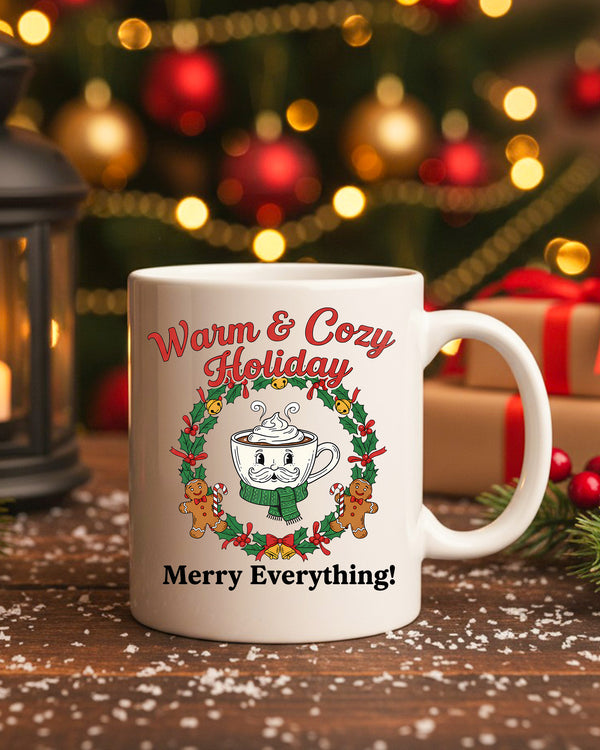 Mug Merry Everything Cocoa Wreath Cute Christmas GMG0165