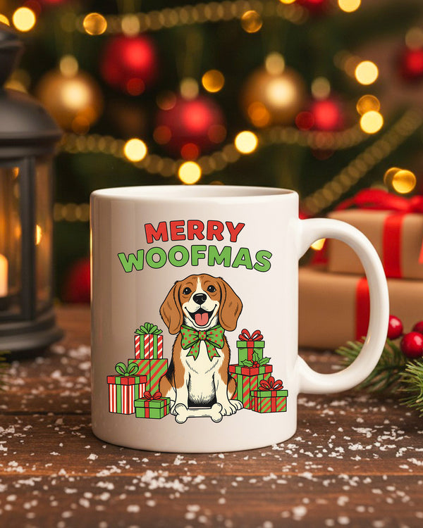 Mug Merry Woofmas Beagle Gifts Cute Christmas GMG0167