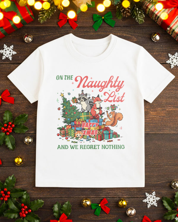 T-shirt Naughty List Christmas Animals Gifts Cute Christmas GTS08