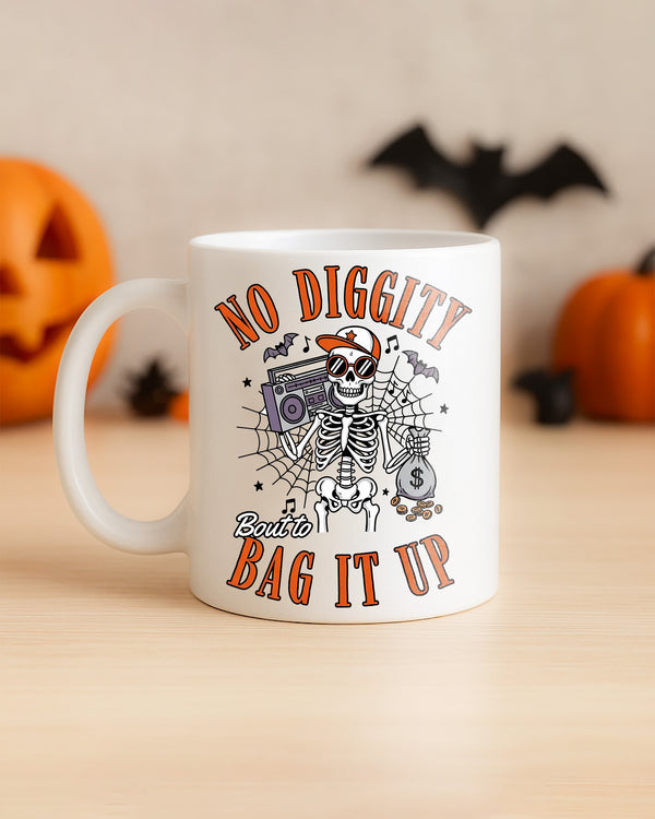 Mug No Diggity Bout To Bag It Up Cute Halloween GMG0180