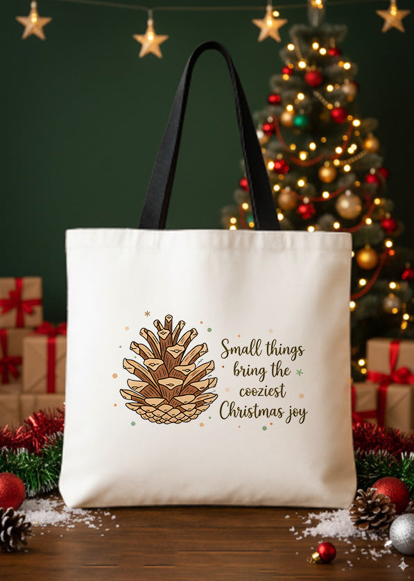 Canvas Totebag Small Thing Bring The Cooziest Christmas Joy GTT0351