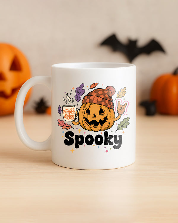 Mug Pumpkin Spice Spooky Hat Cute Halloween GMG0182