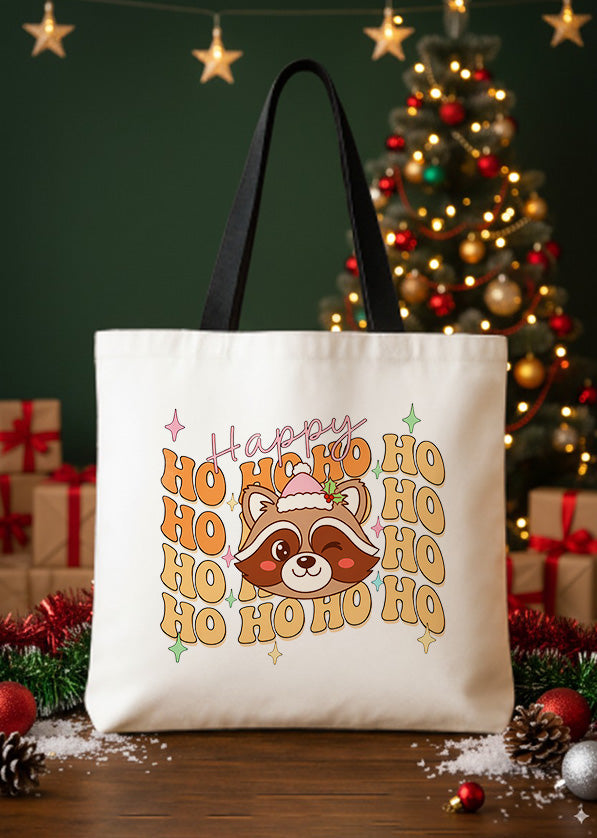 Canvas Totebag Happy Ho Ho Ho GTT0373