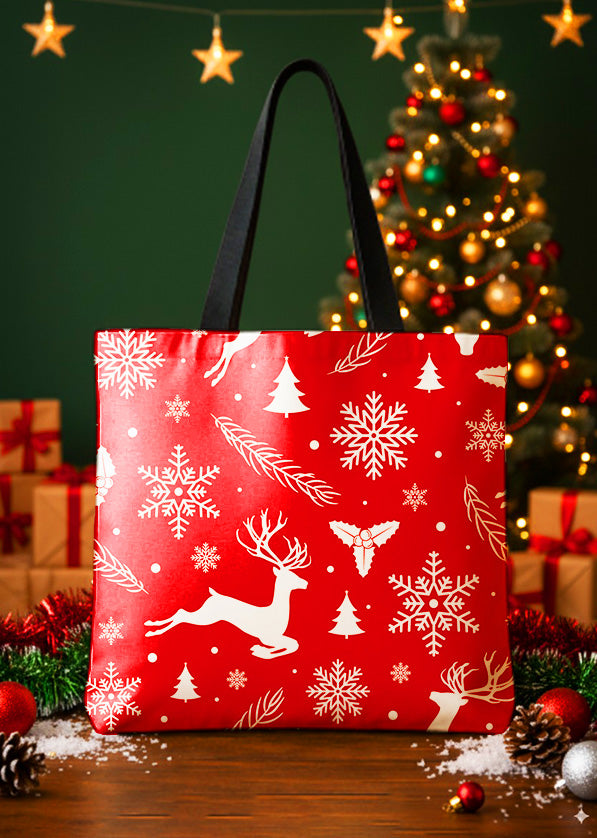 Canvas Totebag Red Xmas Cute Christmas GTT0259
