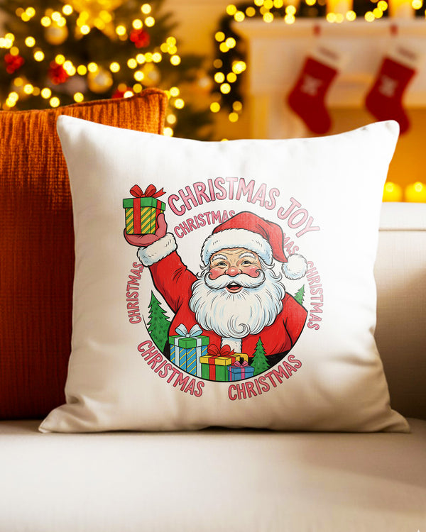Pillow Cushion Case Santa Claus Christmas Joy Gifts Cute Christmas GPL0223