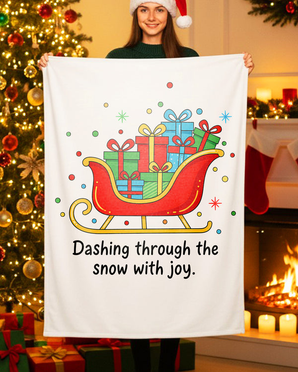 Blanket Dashing Through The Snow With Joy GBL0182
