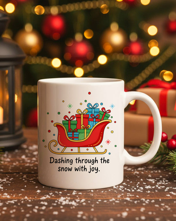 Mug Dashing Through The Snow With Joy GMG0243