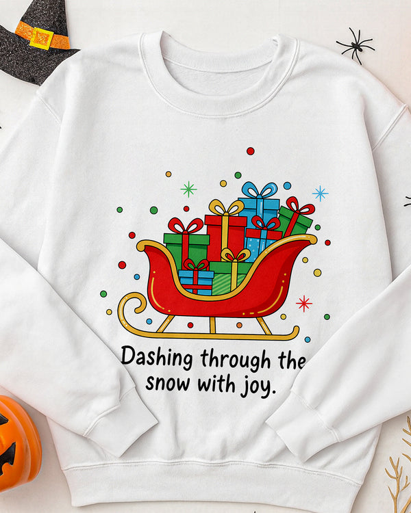 Sweater Dashing Through The Snow With Joy GSW096