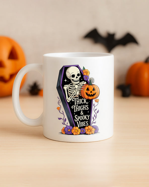 Mug Skeleton Coffin Pumpkin Halloween Cute Halloween GMG0149