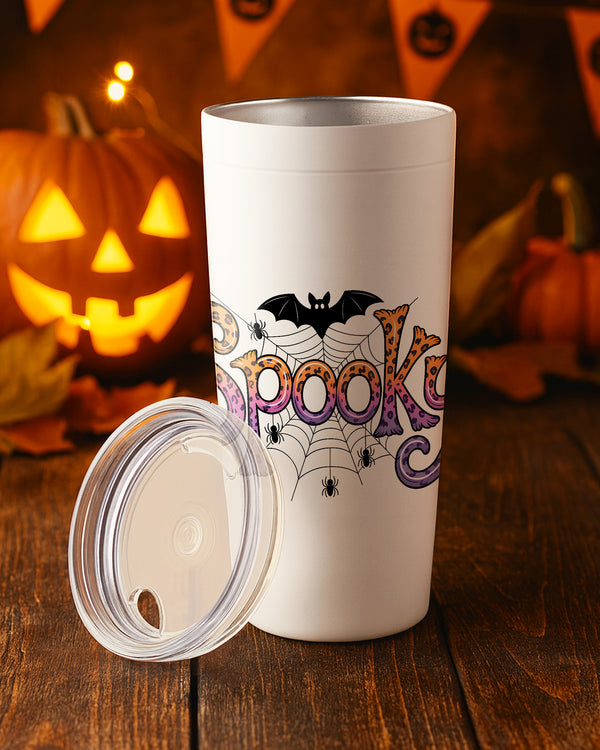 Stainless Tumbler Spooky Leopard Print Bat Spiders Cute Halloween GTB0147