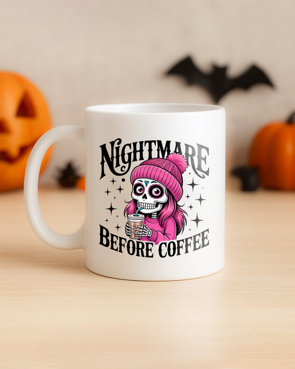 Mug Sugar Skull Girl Coffee Hat Cute Halloween GMG0156