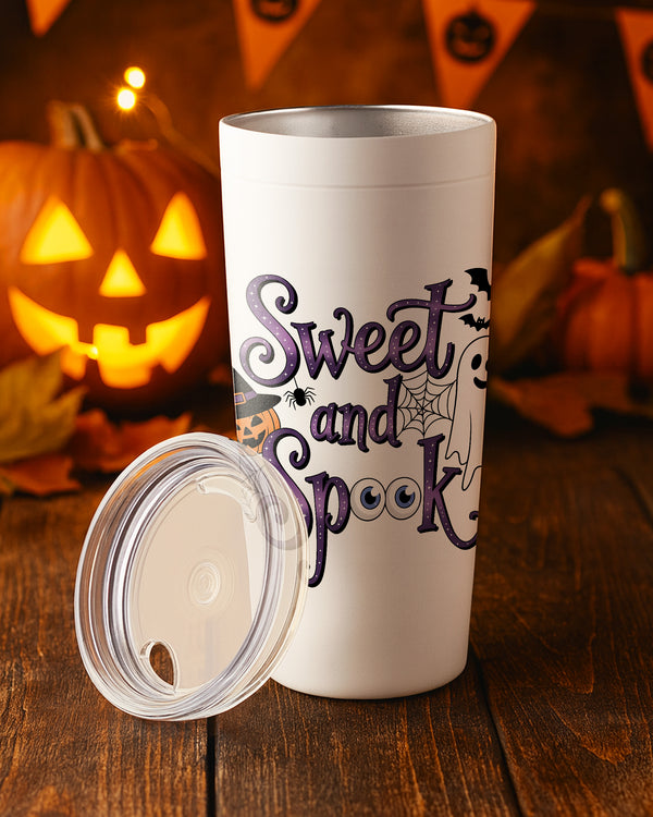 Stainless Tumbler Sweet And Spook Halloween Pumpkin Ghost Cute Halloween GTB0148