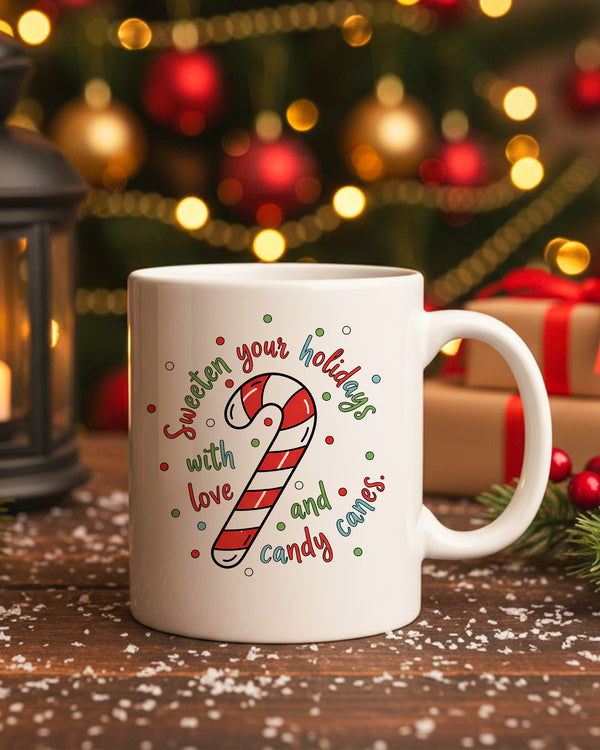 Mug Sweeter Your Holidays With Love And Candy Canes GMG0245