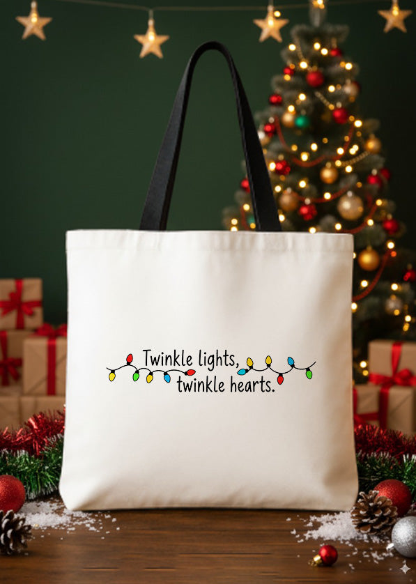 Canvas Totebag Twinkle Lights Twinkle Hearts GTT0356