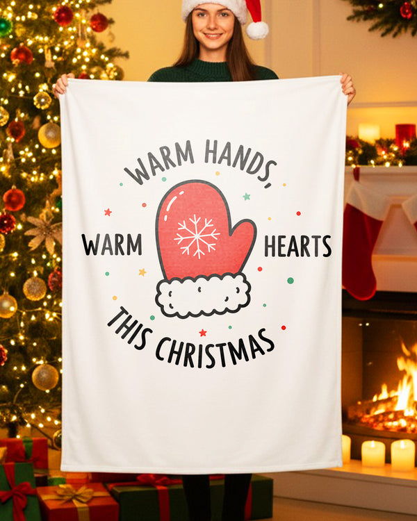 Blanket Warm Hands Warm Hearts This Christmas GBL0186