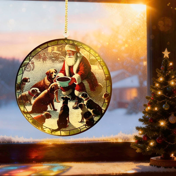 Santa’s Light Of Hope Plexiglass Sign Ornaments GLO03028