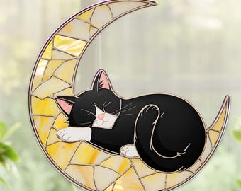 Dreamy Moon Cat Ornament GLO03029